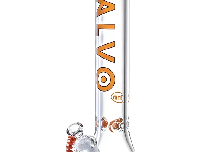 CALVO BONG VIDRIO BEAKER ORANGE